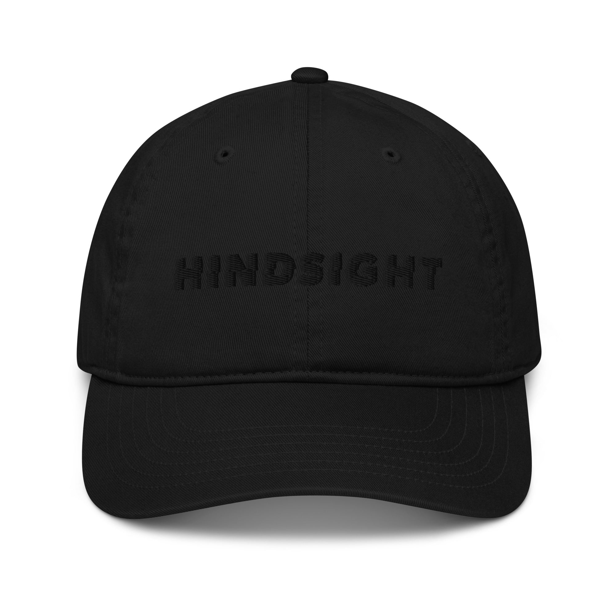 HindSight Organic Baseball Cap (Black Logo)