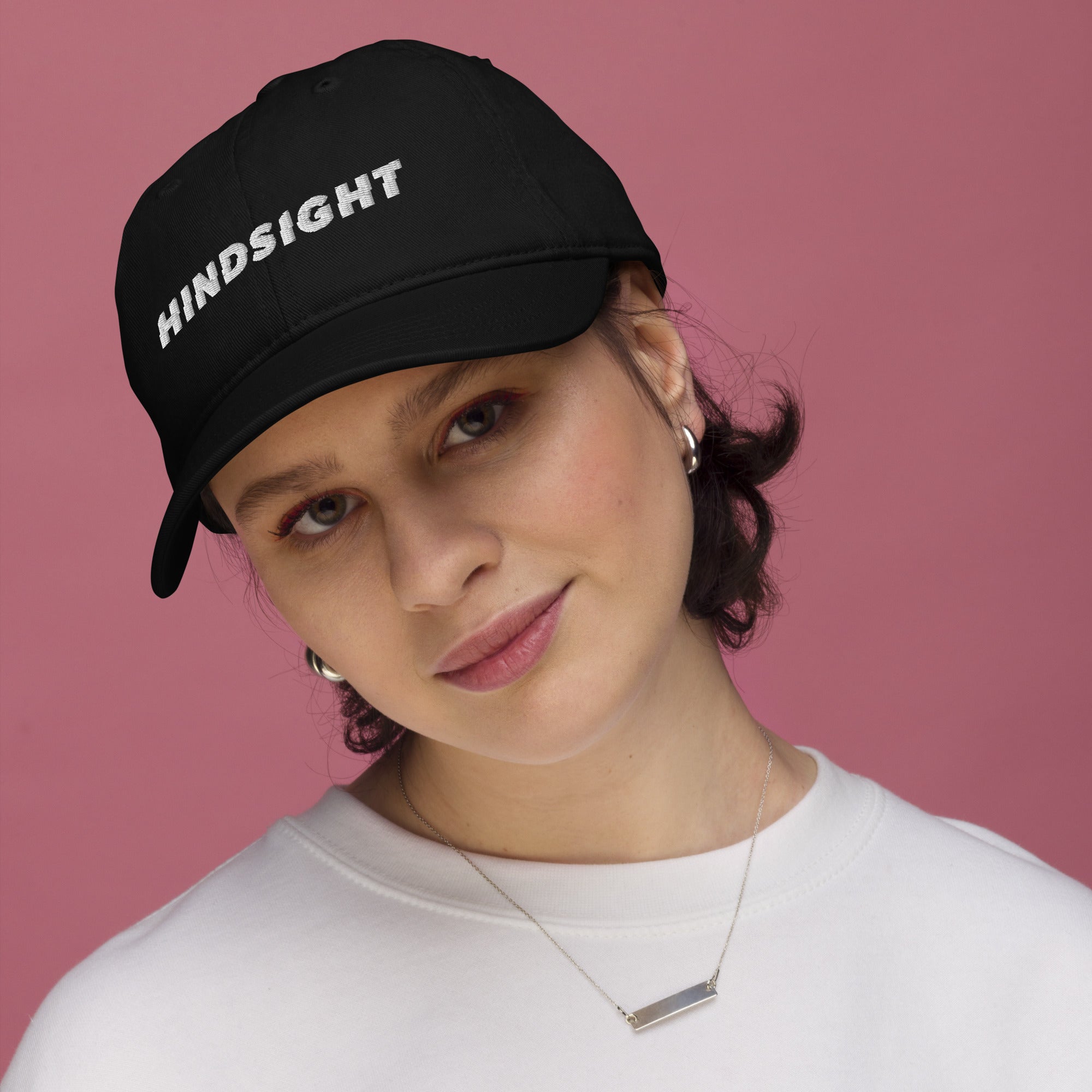 HindSight Organic hat - white logo