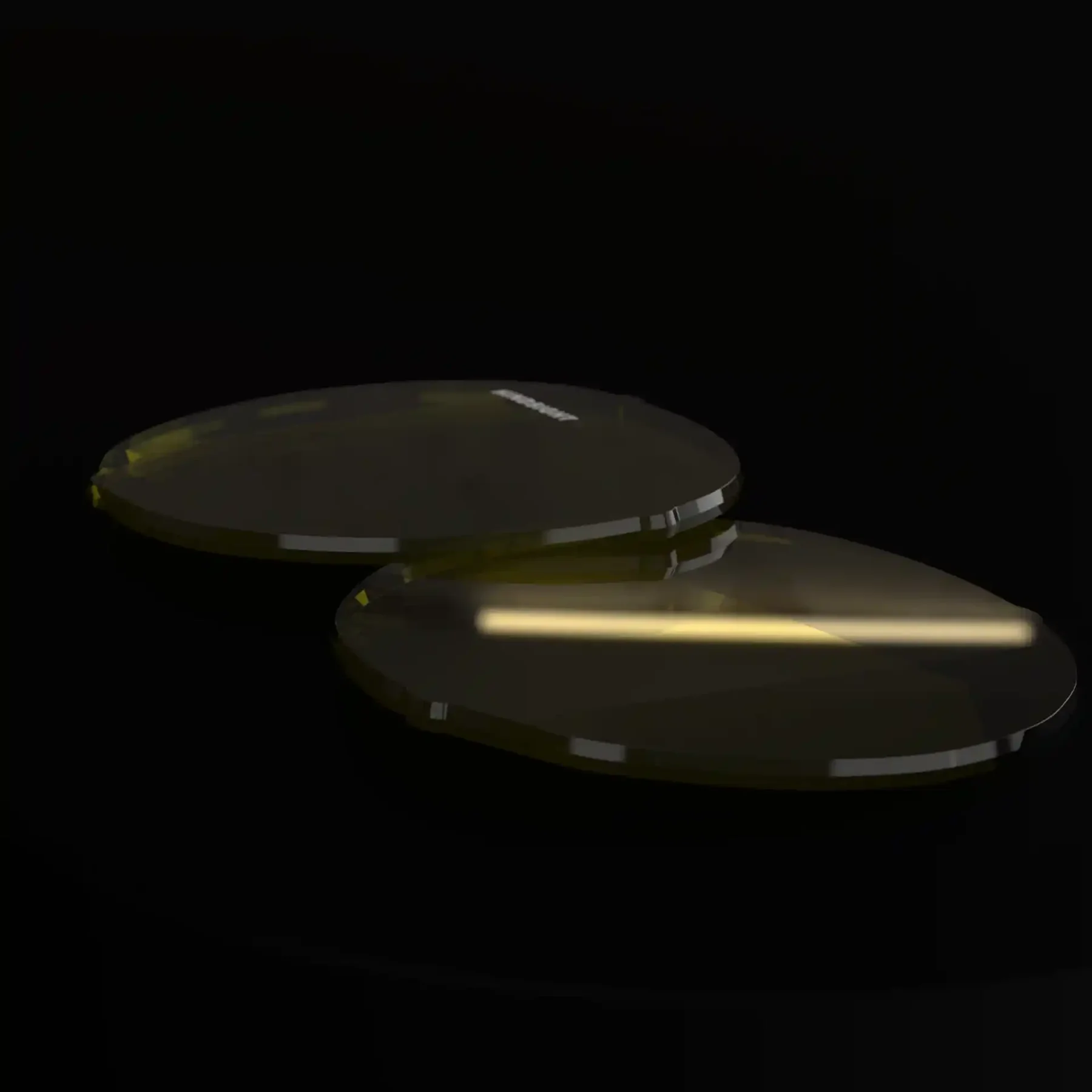 The Night Lens — top-down view of the lens pair.